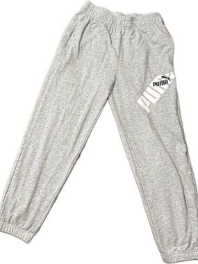Back To School! Puma Gray Kids Logo Sweatpants